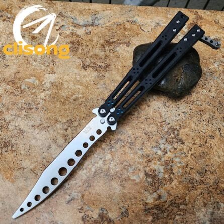 Theone HOM Basilisk Balisong G10 Patch+Titanium Lining Handle - Image 15