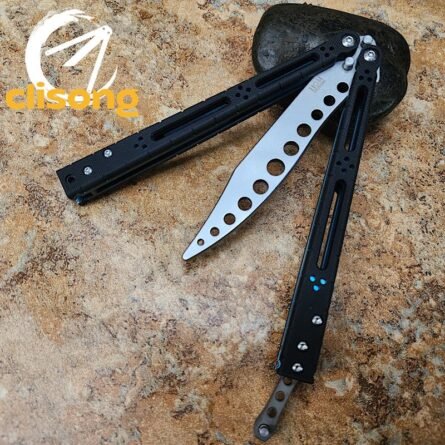 Theone HOM Basilisk Balisong G10 Patch+Titanium Lining Handle - Image 17