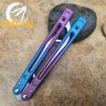 Theone Arctic Fox Balisong – Titanium Handle with Original Design and Damascus Blade Options - Image 35