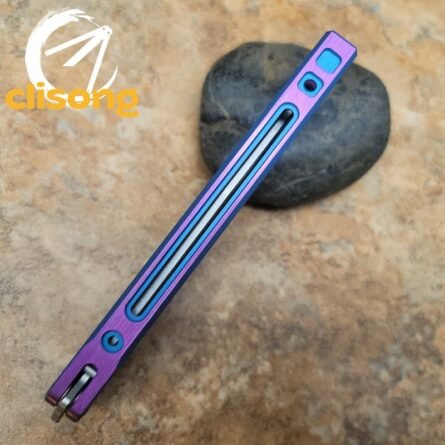 Theone Arctic Fox Balisong – Titanium Handle with Original Design and Damascus Blade Options - Image 36