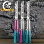 Baliplus Krake Raken (Kraken) V3 Balisong Trainer Glossy Side Slot Version