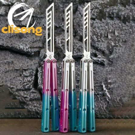 Baliplus Krake Raken (Kraken) V3 Balisong Trainer Glossy Side Slot Version