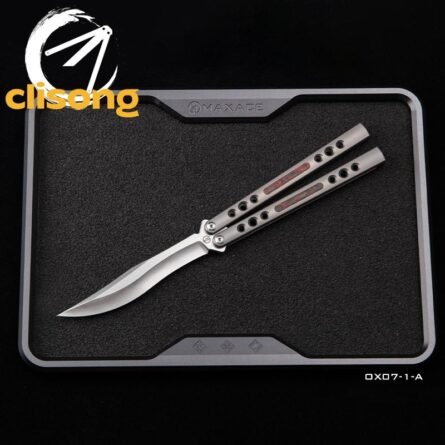 Maxace & Balibalistic Snowy Owl Balisong – Original Design - Image 2