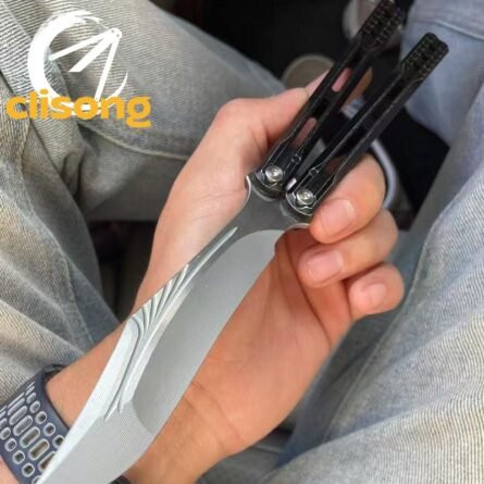 Banshu Aluminum Orca V2 Balisong False Edge - Image 6