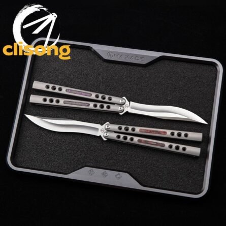 Maxace & Balibalistic Snowy Owl Balisong – Original Design - Image 5