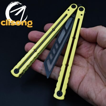 XDYY Krake Raken (Kraken) V3 Balisong – Stainless Steel with Ceramic Coating and Luminous Silicone Parts - Image 13