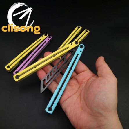 XDYY Krake Raken (Kraken) V3 Balisong – Stainless Steel with Ceramic Coating and Luminous Silicone Parts - Image 11