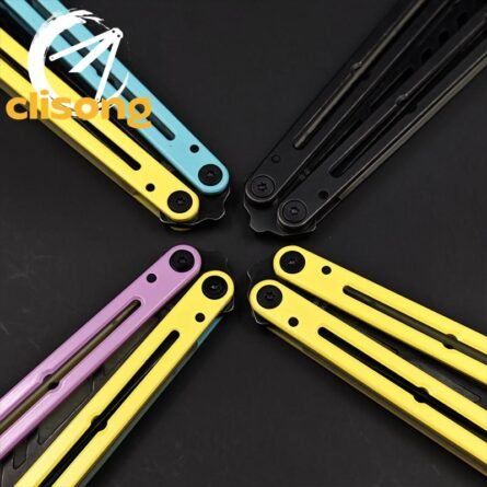 XDYY Krake Raken (Kraken) V3 Balisong – Stainless Steel with Ceramic Coating and Luminous Silicone Parts - Image 12