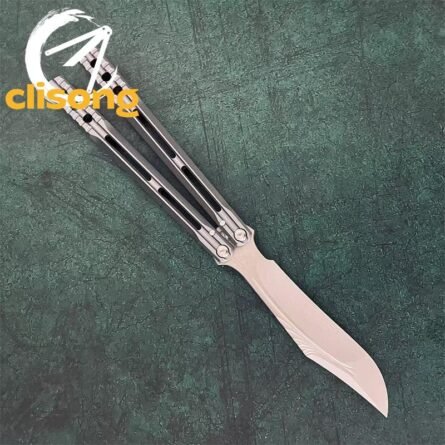 Banshu Aluminum Orca V1 Balisong – False Edge w/ Mother-of-Pearl Inlay - Image 19