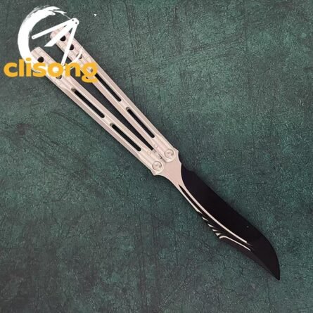 Banshu Aluminum Orca V1 Balisong – False Edge w/ Mother-of-Pearl Inlay - Image 11
