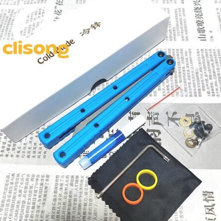 Cold blade Krake Raken (Kraken) V3 Balisong – Stepped, Glazed & Brushed Blade | 7075 Aluminum Handles with Ceramic Coating - Image 7