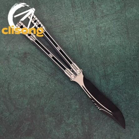 Banshu Aluminum Orca V1 Balisong – False Edge w/ Mother-of-Pearl Inlay - Image 12