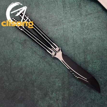 Banshu Aluminum Orca V1 Balisong – False Edge w/ Mother-of-Pearl Inlay - Image 13