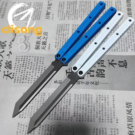Cold blade Krake Raken (Kraken) V3 Balisong – Stepped, Glazed & Brushed Blade | 7075 Aluminum Handles with Ceramic Coating - Image 2