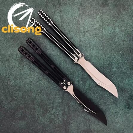 Banshu Aluminum Orca V1 Balisong – False Edge w/ Mother-of-Pearl Inlay