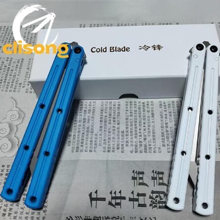 Cold blade Krake Raken (Kraken) V3 Balisong – Stepped, Glazed & Brushed Blade | 7075 Aluminum Handles with Ceramic Coating - Image 6