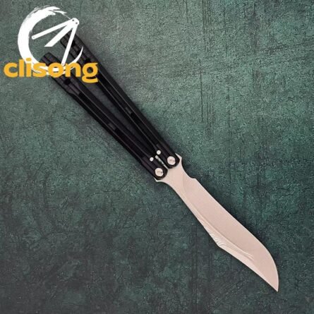 Banshu Aluminum Orca V1 Balisong – False Edge w/ Mother-of-Pearl Inlay - Image 16
