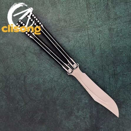 Banshu Aluminum Orca V1 Balisong – False Edge w/ Mother-of-Pearl Inlay - Image 17