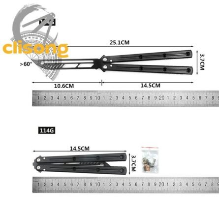 SF Krake Raken V2.5 Balisong Trainer with Glossy Coating - Image 4