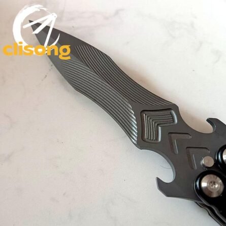Alliance Avenger Balisong | False Edge with Step Blade Design - Image 7