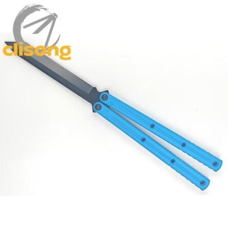 Cold blade Krake Raken (Kraken) V2.5 Balisong – Glossy Blue Blade | 7075 Aluminum Handles with Ceramic Coating - Image 20