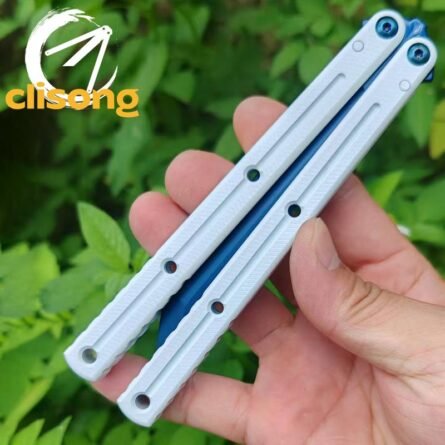 Cold blade Krake Raken (Kraken) V2.5 Balisong – Glossy Blue Blade | 7075 Aluminum Handles with Ceramic Coating - Image 12
