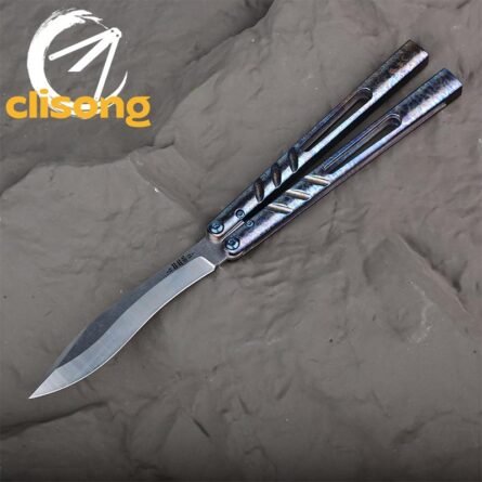Titus BRS Latchless Titanium Channel Alpha Beast (CHAB) Balisong - Image 12