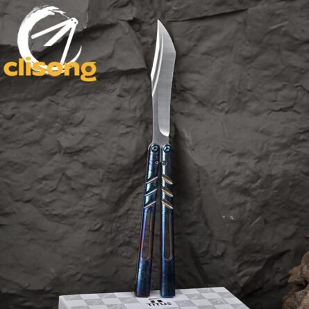Titus BRS Latchless Titanium Channel Alpha Beast (CHAB) Balisong - Image 5