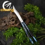 Titus BRS Latchless Titanium Channel Alpha Beast (CHAB) Balisong - Image 9