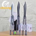 Titus BRS Latchless Titanium Channel Alpha Beast (CHAB) Balisong - Image 2