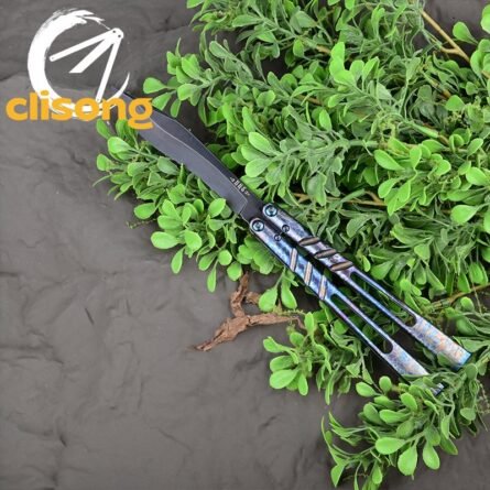 Titus BRS Latchless Titanium Channel Alpha Beast (CHAB) Balisong - Image 8