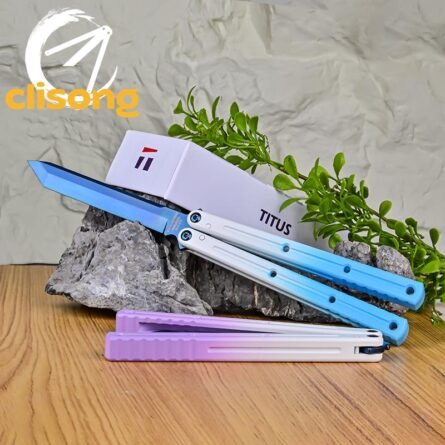 Titus Krake Raken V3 Balisong – Ceramic Coating Handle - Image 9