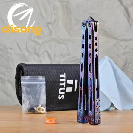 Titus Echo Original Balisong with Titanium Handle - Image 10
