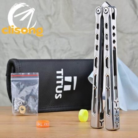 Titus Echo Original Balisong with Titanium Handle - Image 8