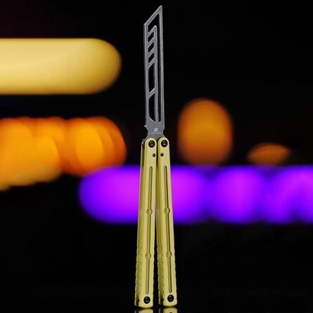 ARMED SHARK Steel Kraken V3 Balisong Clone Teflon Coating - Image 8
