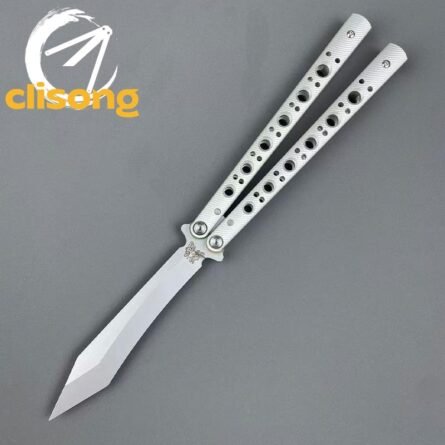 Banshu BM67 Balisong Clone 7075 Aluminum Handle with False Edge