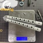 Banshu BM67 Balisong Clone 7075 Aluminum Handle with False - Image 5