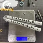 Banshu BM67 Balisong Clone 7075 Aluminum Handle with False - Image 5