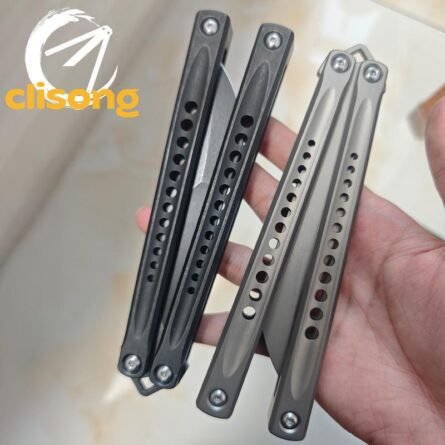 DI Made Embargo Balisong Clone with Titanium Handle - Image 5