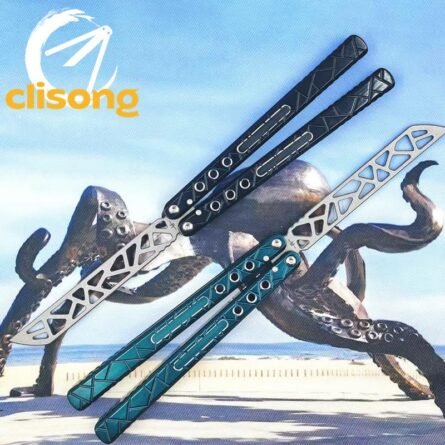 Cold blade Shattered v1 Balisong Clone Aluminum Bushings System