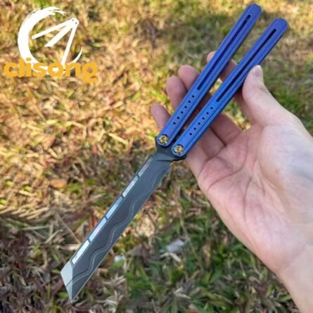 Purple Smoke COW Titanium Handle Original Balisong