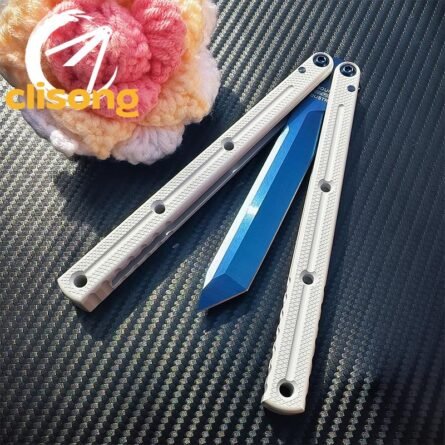 Baliplus Kraken V3: Ceramic-Coated Handle & Sapphire Blade Balisong - Image 3