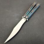 XIAOYU HOM Basilisk Balisong Clone Carbon Fiber Handle with Titanium Lining - Image 2