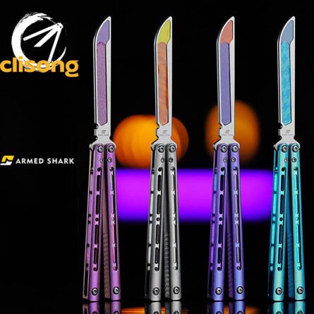 ARMED SHARK MASHIN Balisong Titanium Handle