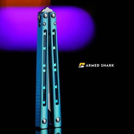 ARMED SHARK Sentinel V2 Balisong Titanium Handle - Image 4