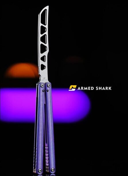 ARMED SHARK Sasori Balisong Titanium Handle - Image 7