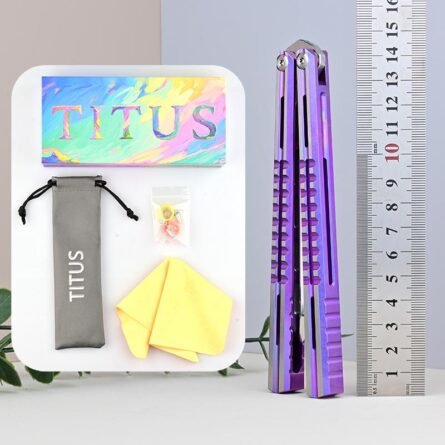 Titus Mirage Original Balisong Titanium Handle - Image 8