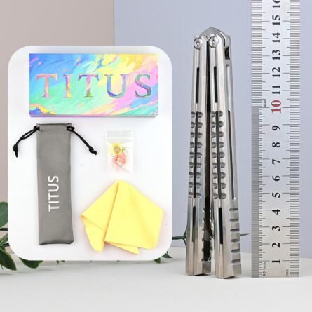 Titus Mirage Original Balisong Titanium Handle - Image 9