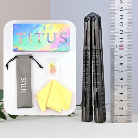 Titus Mirage Original Balisong Titanium Handle - Image 11