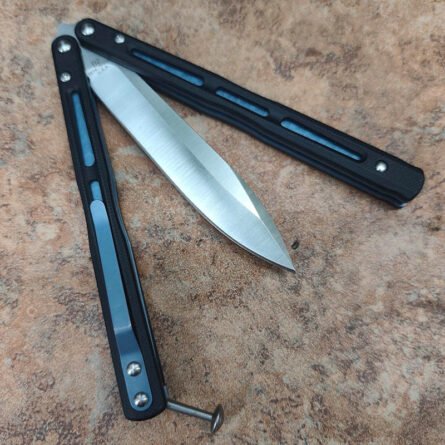 THEONE BM51 Balisong Clone – Titanium Handle with G10 Inlays - Image 4